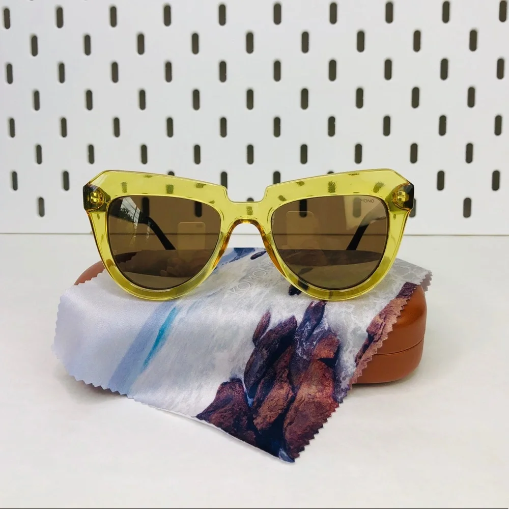 KOMONO sunglasses cat eye Stella Cider Black gold - Picture 3 of 10